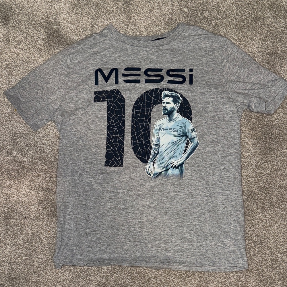 Old Navy Gray Messi Graphic Tee
